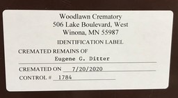 10. Dad's Cremains