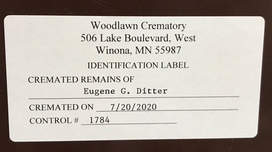10. Dad's Cremains