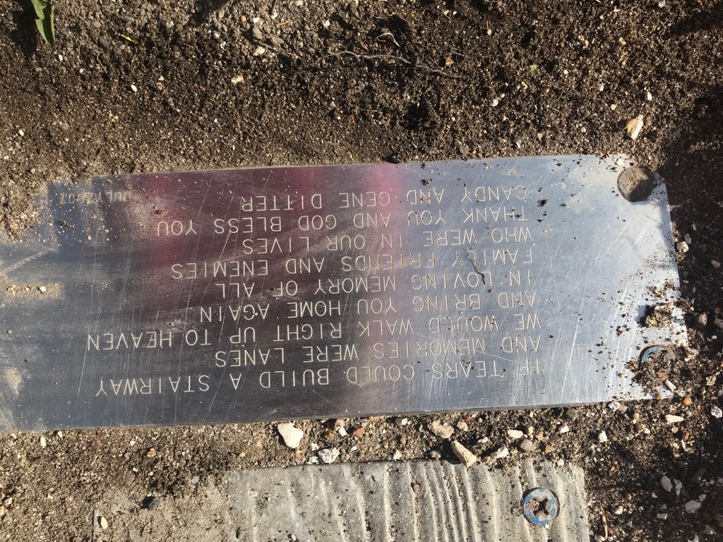 Memorial Plate
